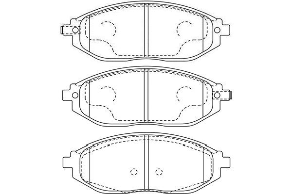 KAVO PARTS Комплект тормозных колодок, дисковый тормоз BP-1016